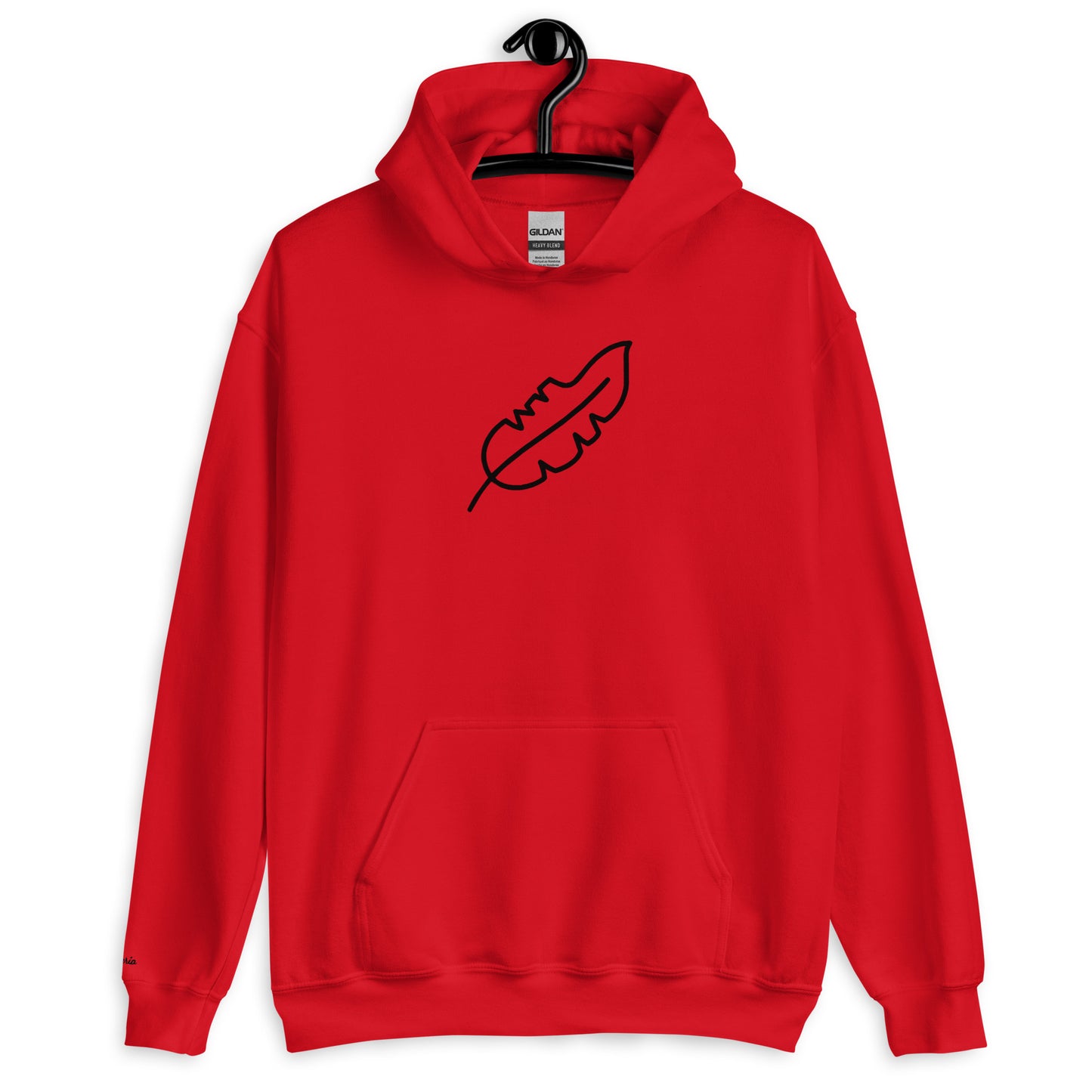 Feather Unisex Hoodie (Black)