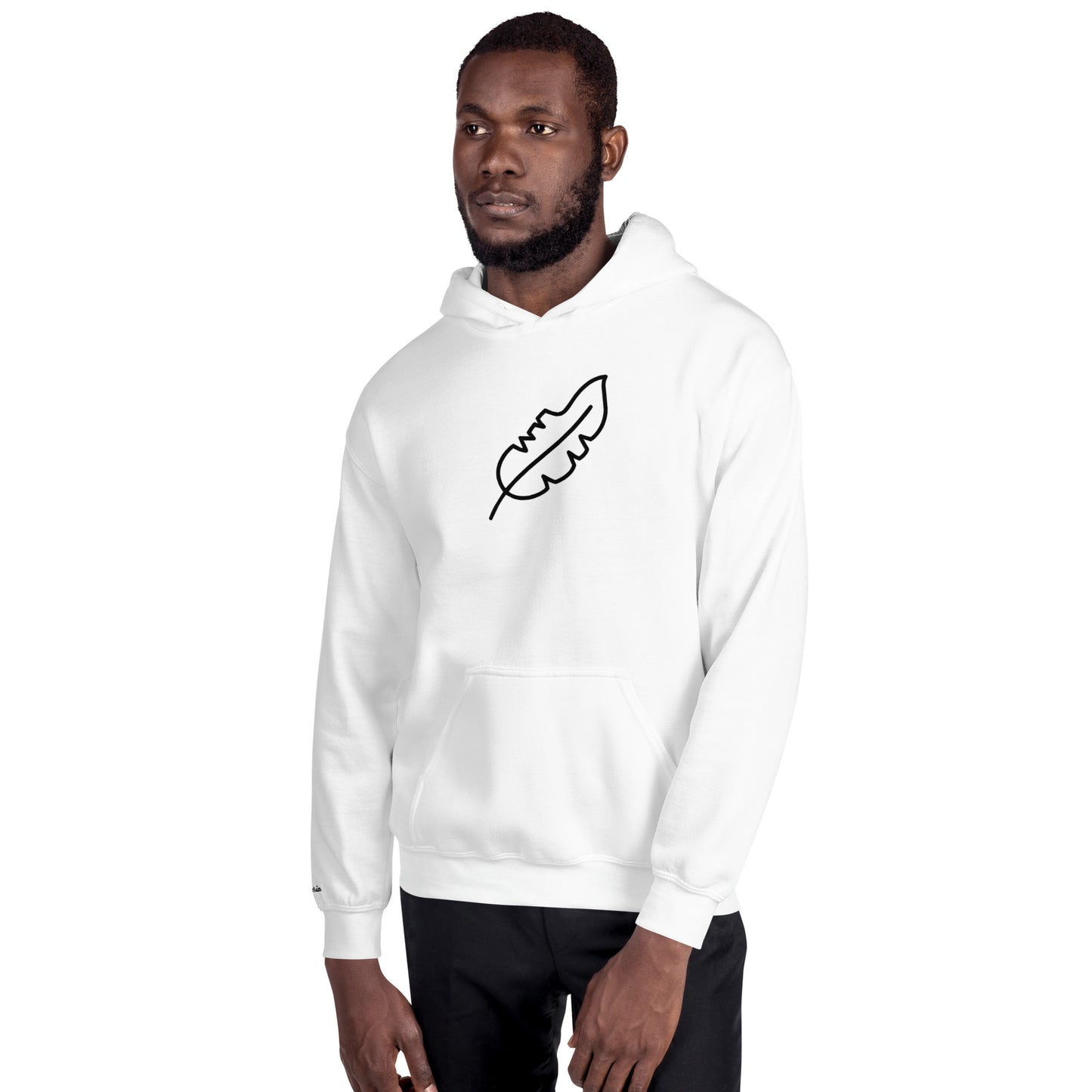 Feather Unisex Hoodie (Black)