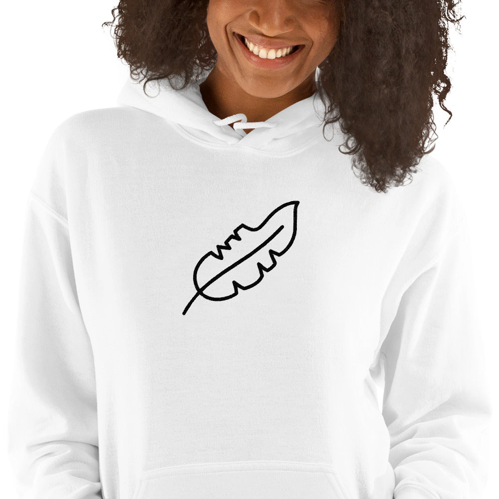 Feather Unisex Hoodie (Black)