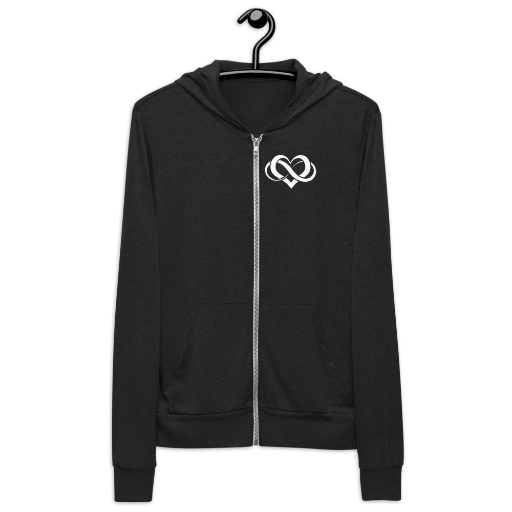 Poly Love zip hoodie