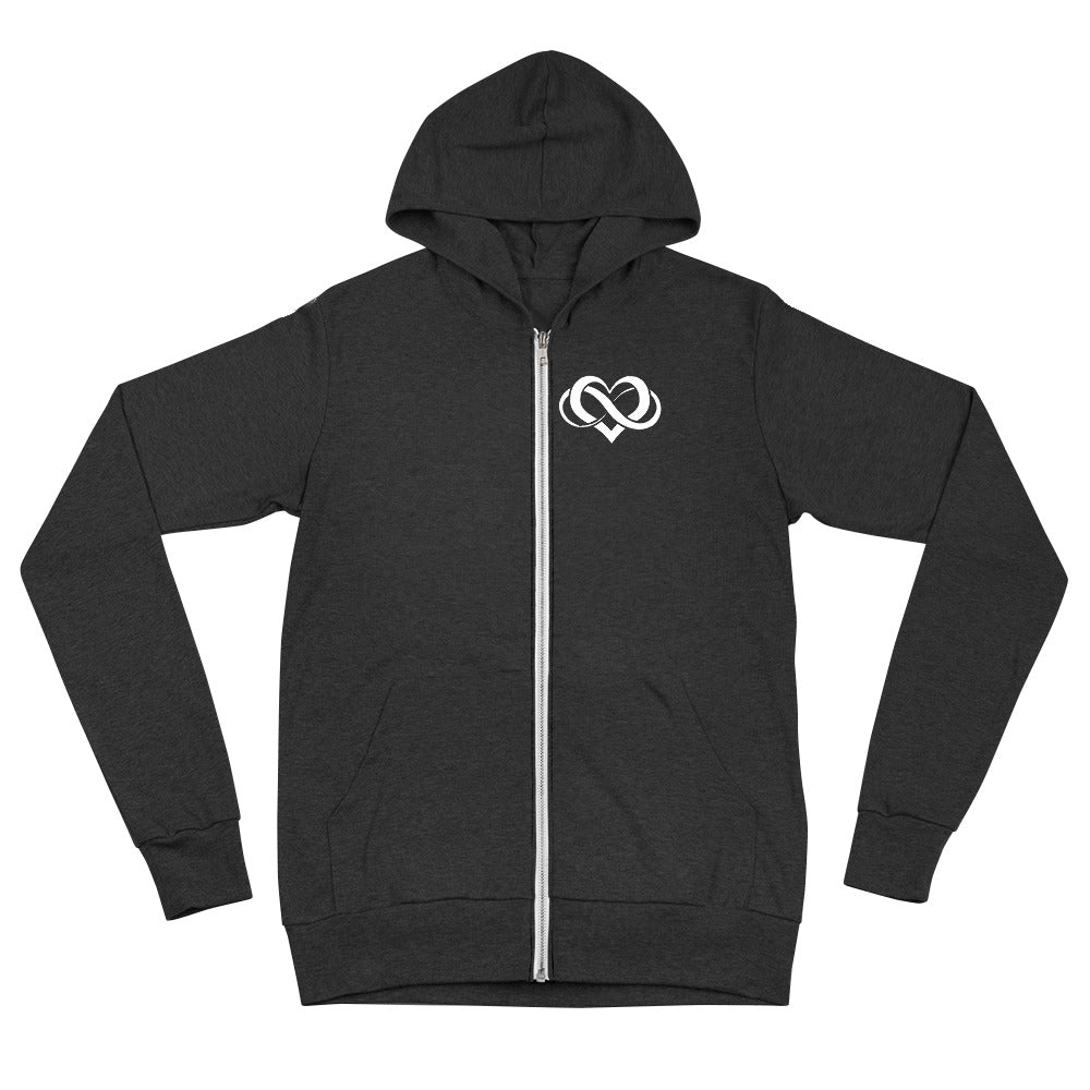 Poly Love zip hoodie