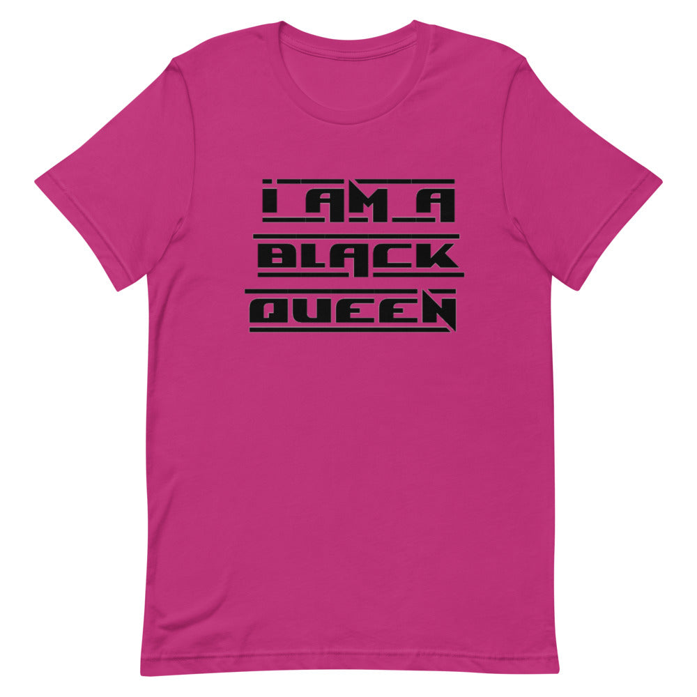 I am a black queen t-shirt black