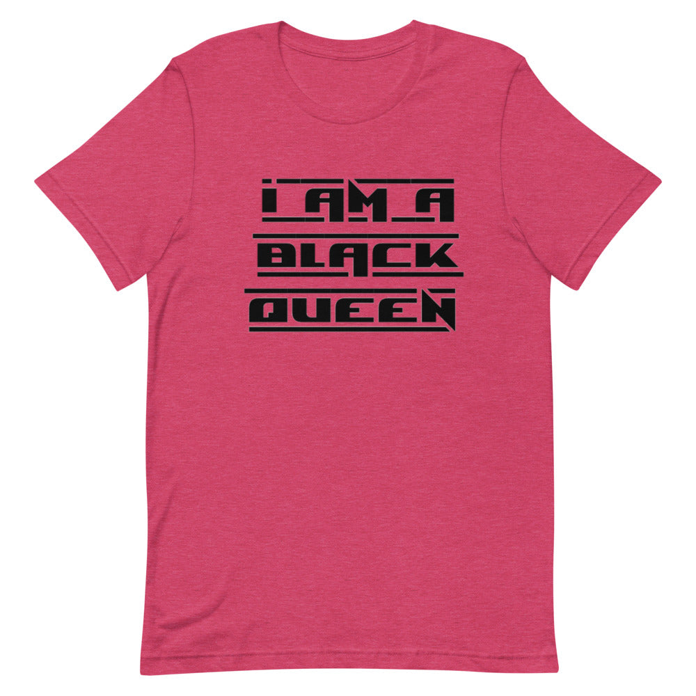 I am a black queen t-shirt black