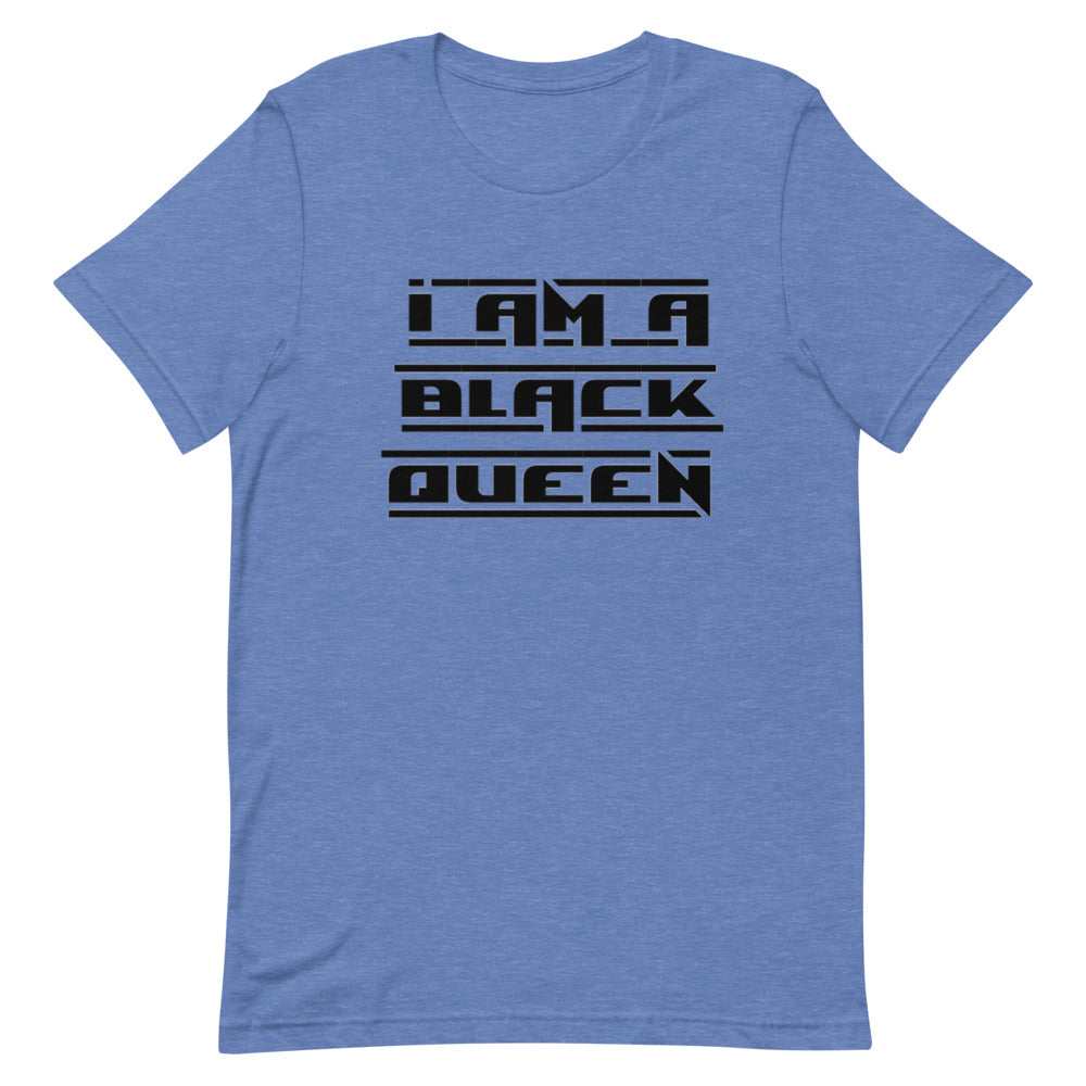 I am a black queen t-shirt black