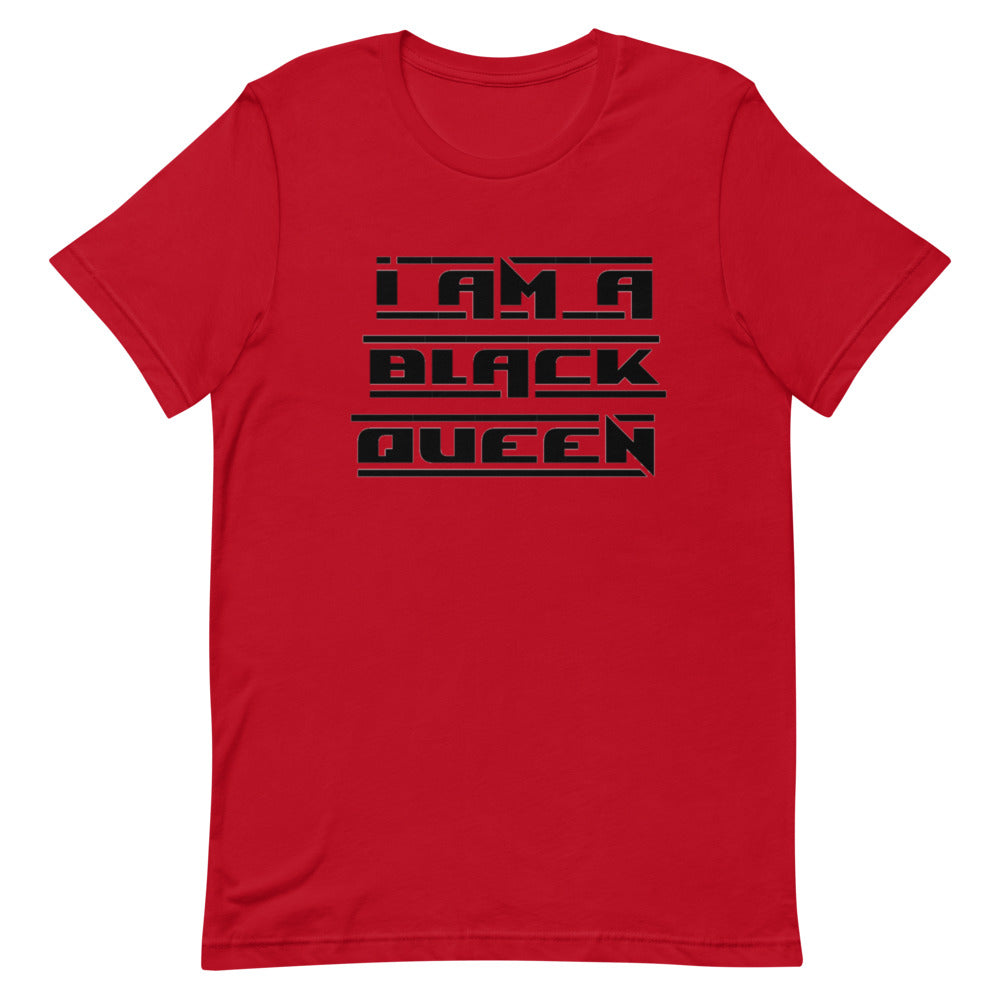 I am a black queen t-shirt black