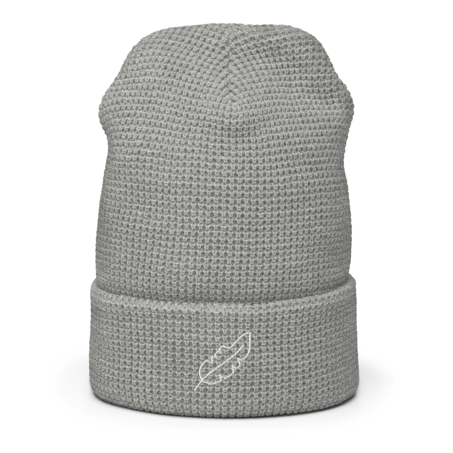 Feather Waffle beanie (White)