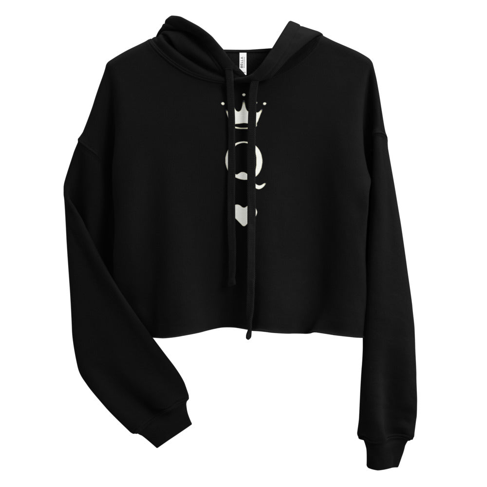 Queen of hearts Crop Hoodie
