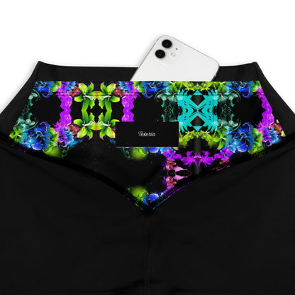 Neon Floral Sports Leggings