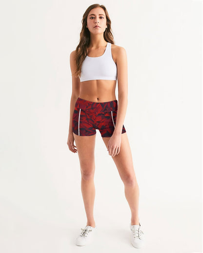 Valcano Women's Mid-Rise Yoga Shorts