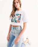 Warm Floral Women's Cropped Tee