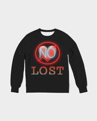 No Love- Men's Classic French Terry Crewneck Pullover