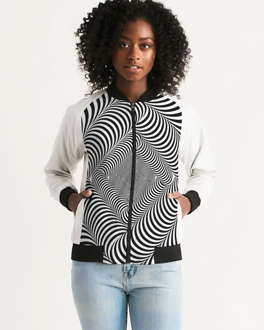 Optical illusion Women's Bomber Jacket