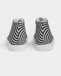 Optical illusion Women's Hightop Canvas Shoe