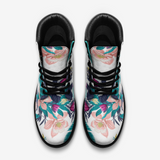 Warm Floral Casual Leather Lightweight boots