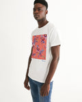 Peach Floral Men's Graphic Tee