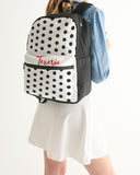 Polka Dot Small Canvas Backpack