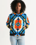 Aztec blue Women's Bomber Jacket