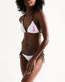 Breast Cancer Awareness Women's Triangle String Bikini