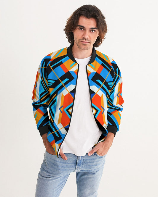 Aztec blue Men's Bomber Jacket
