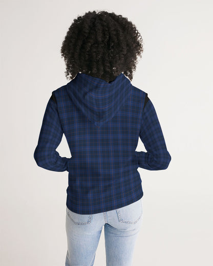 Blue Plaid Women's Hoodie