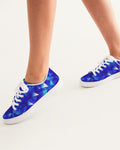 Crystal Blue Women's Faux-Leather Sneaker