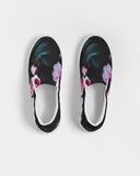 Dark Floral Women's Slip-On Canvas Shoe