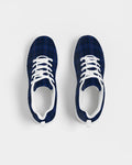 Blue Plaid Women's Athletic Shoe