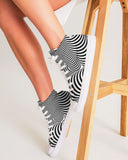 Optical illusion Women's Hightop Canvas Shoe