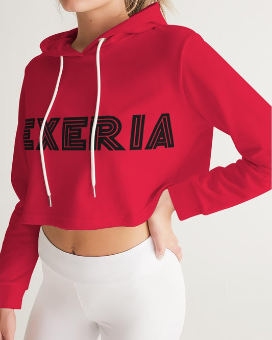 Candy Apple Red Women's Cropped Hoodie