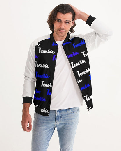 Texeria Monogram Blue Men's Bomber Jacket