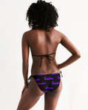 Texeria Monogram purple Women's Triangle String Bikini