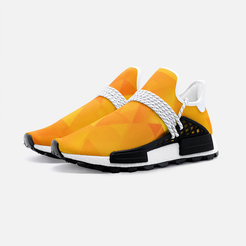 Orange Abstract Unisex Lightweight Sneaker S-1