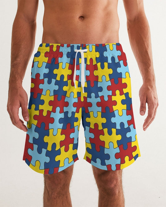 Autism Awareness FC4 Men's Swim Trunk