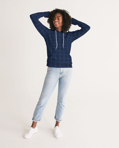 Blue Plaid Women's Hoodie