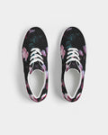 Dark Floral Women's Lace Up Canvas Shoe