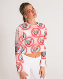 No love 2 Women's Cropped Sweatshirt