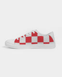 checkered Women's Faux-Leather Sneaker