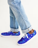Crystal Blue Men's Lace Up Canvas Shoe