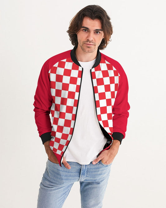 checkered Men's Bomber Jacket