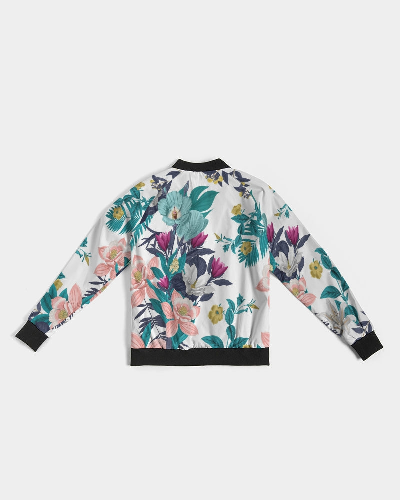 Warm Floral Women's Bomber Jacket