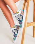 Warm Floral Women's Hightop Canvas Shoe