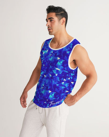 Crystal Blue Men's Sports Tank