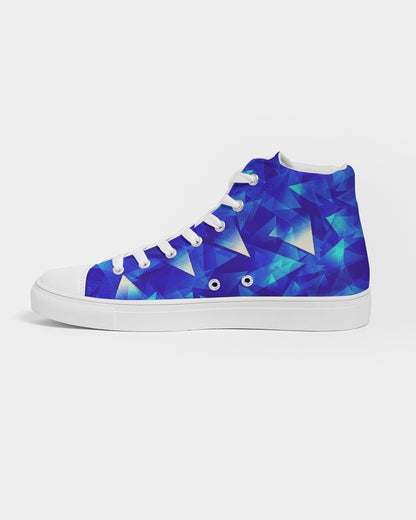 Crystal Blue Women's Hightop Canvas Shoe