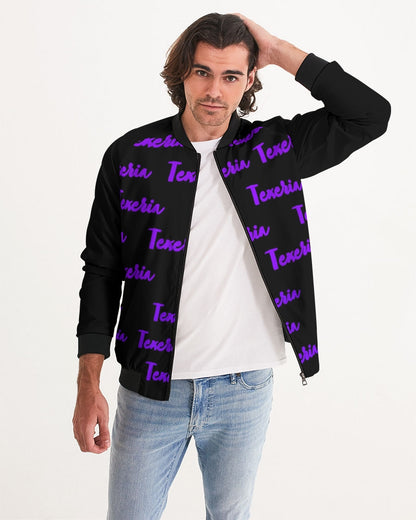 Texeria Monogram purple Men's Bomber Jacket