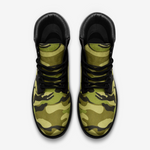 Camo 2 (green) Casual Leather Lightweight boots