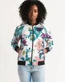 Warm Floral Women's Bomber Jacket