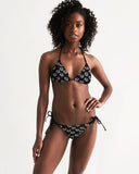 Poly Love Black Women's Triangle String Bikini