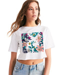 Warm Floral Women's Cropped Tee