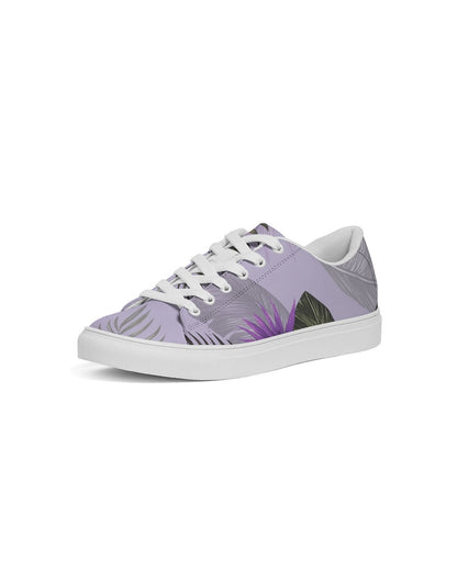 Purple Flower Women's Faux-Leather Sneaker