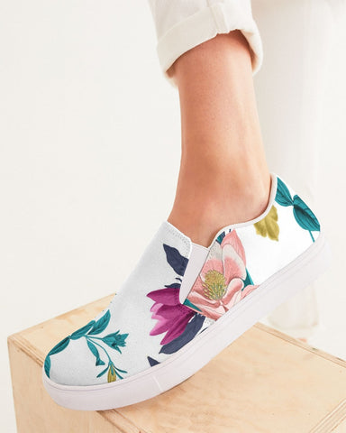 Warm Floral Women's Slip-On Canvas Shoe